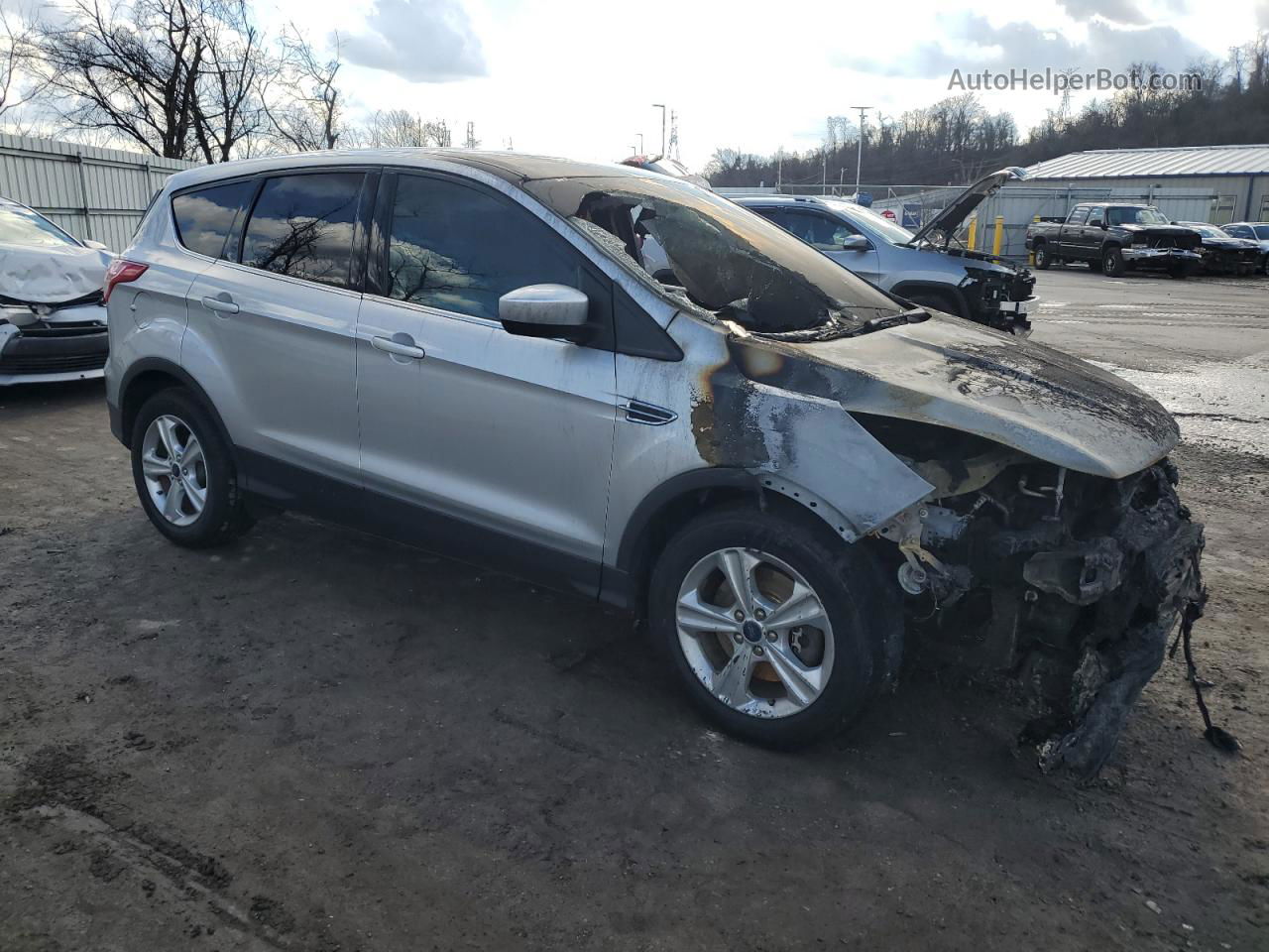 2015 Ford Escape Se Silver vin: 1FMCU9GX5FUB37795