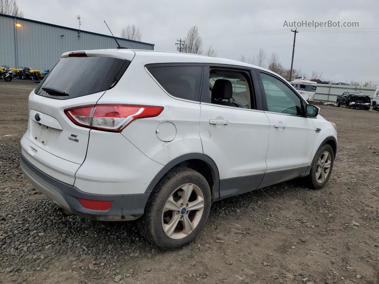 2015 Ford Escape Se White vin: 1FMCU9GX5FUB64205