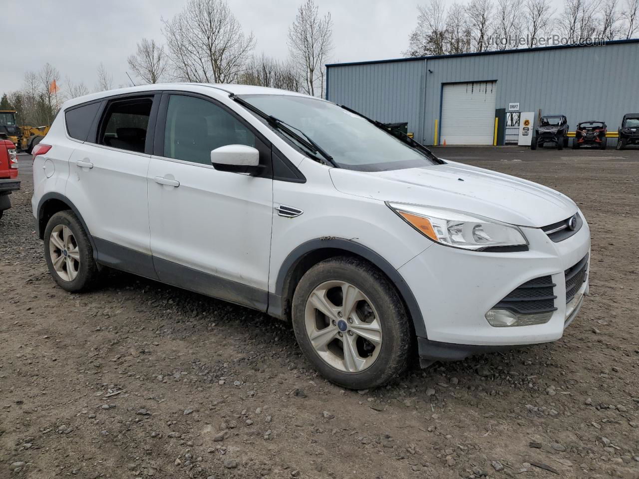 2015 Ford Escape Se White vin: 1FMCU9GX5FUB64205