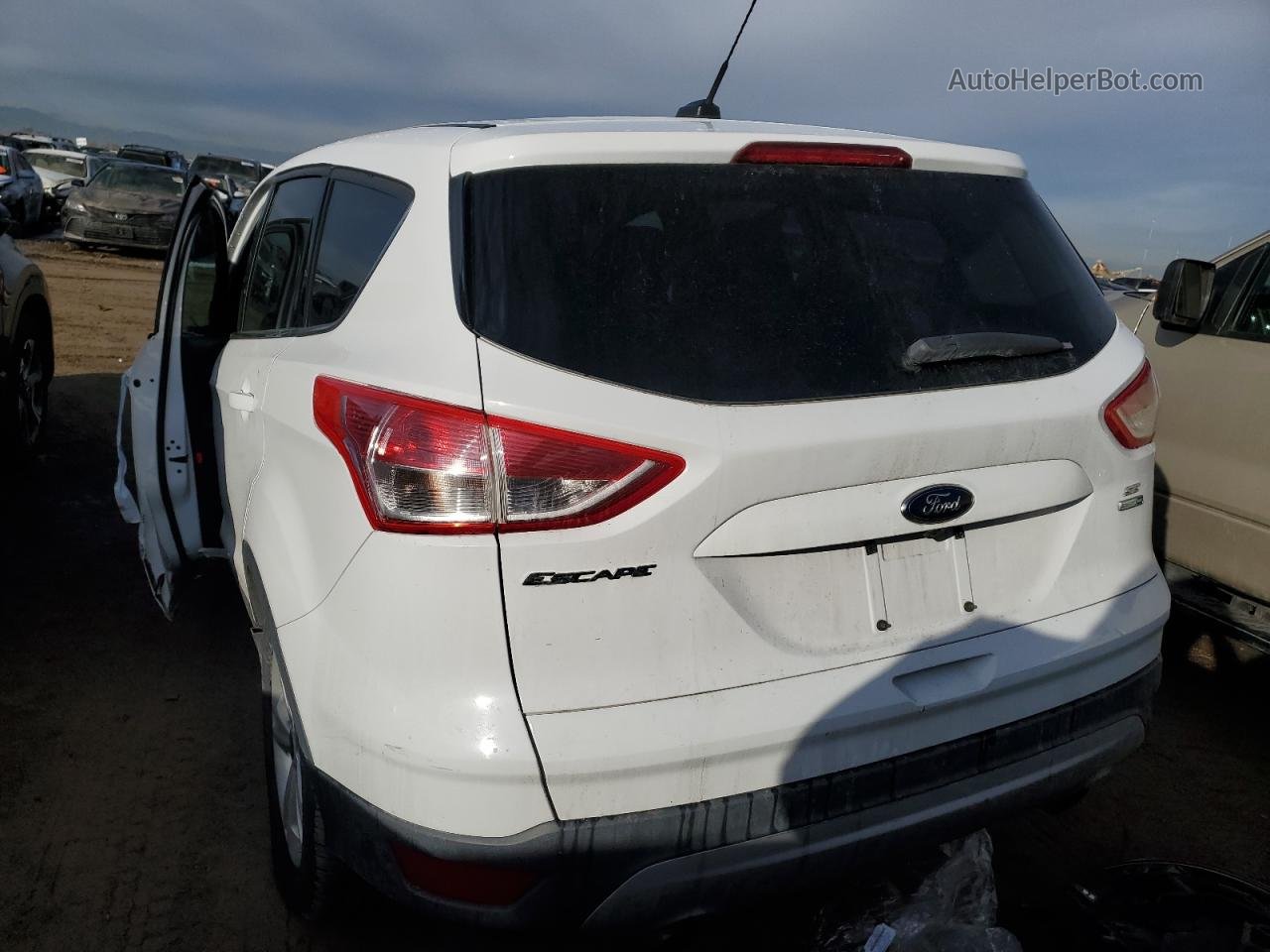2015 Ford Escape Se White vin: 1FMCU9GX5FUB64897