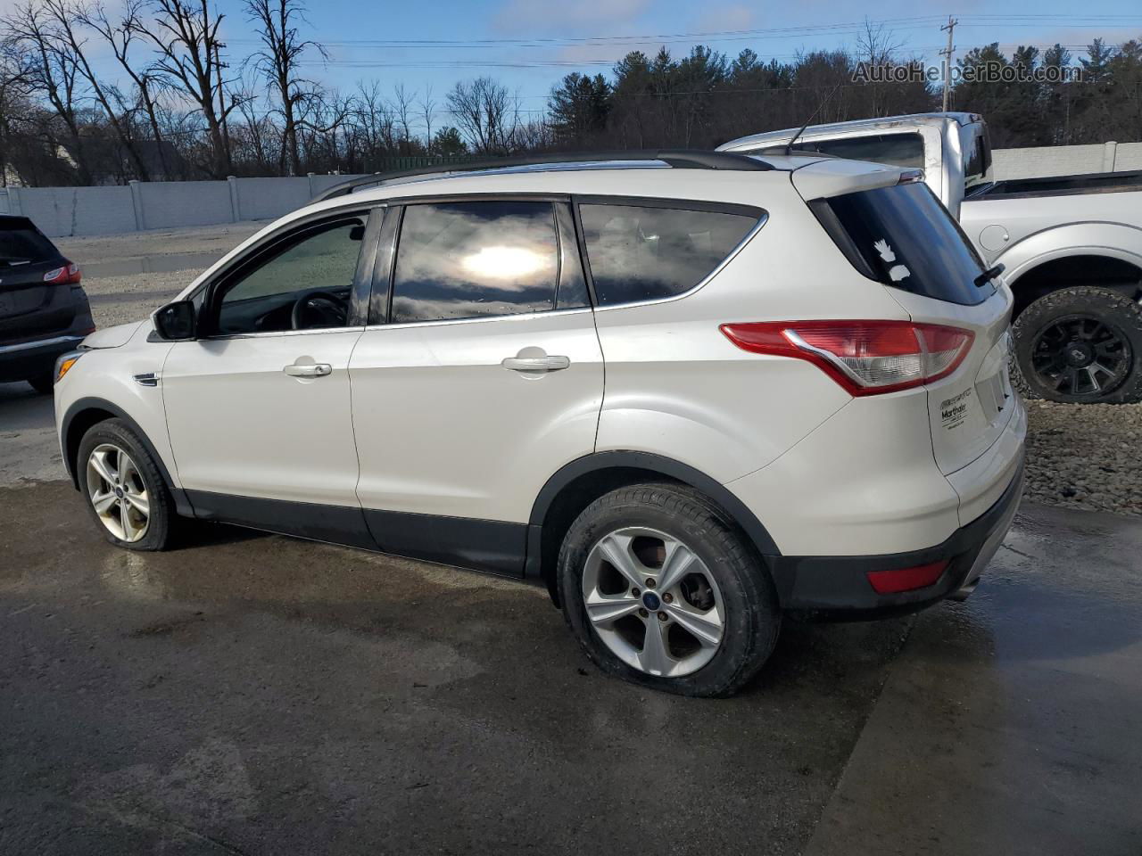 2015 Ford Escape Se White vin: 1FMCU9GX5FUC08672