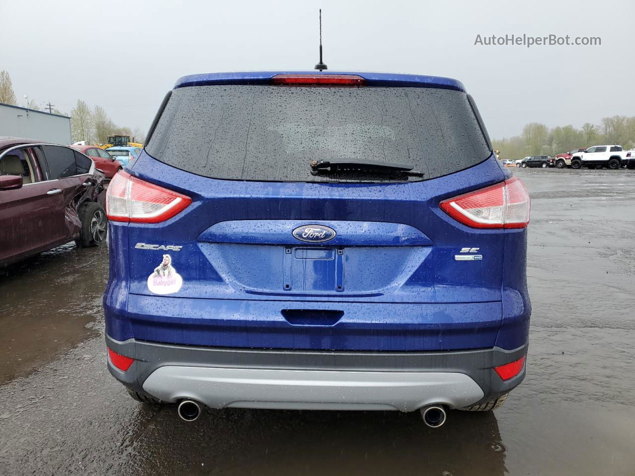 2013 Ford Escape Se Синий vin: 1FMCU9GX6DUD39901