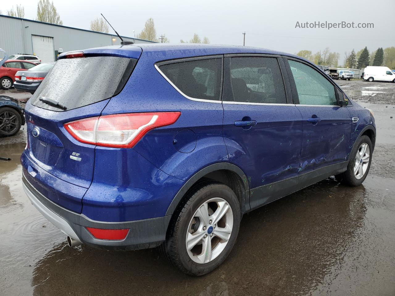 2013 Ford Escape Se Blue vin: 1FMCU9GX6DUD39901