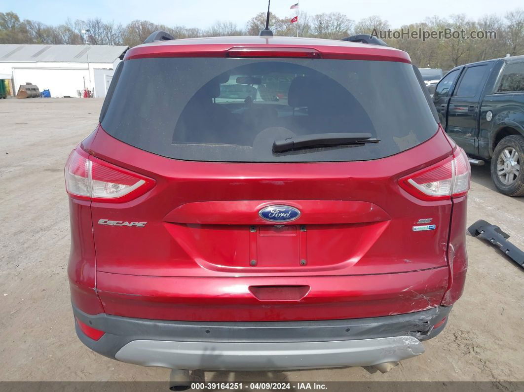 2014 Ford Escape Se Red vin: 1FMCU9GX6EUB37089