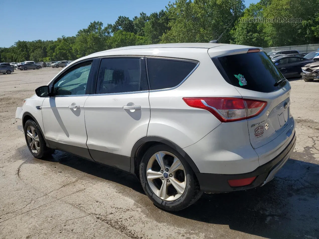 2014 Ford Escape Se White vin: 1FMCU9GX6EUD15390