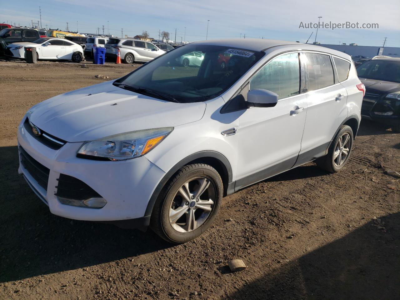 2014 Ford Escape Se White vin: 1FMCU9GX6EUD18600