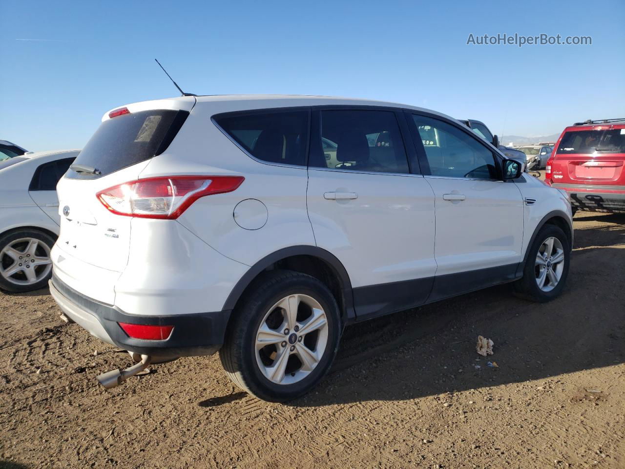 2014 Ford Escape Se White vin: 1FMCU9GX6EUD18600