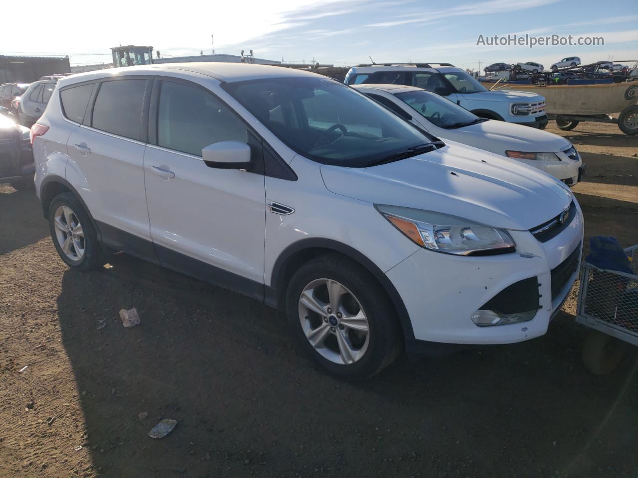 2014 Ford Escape Se White vin: 1FMCU9GX6EUD18600