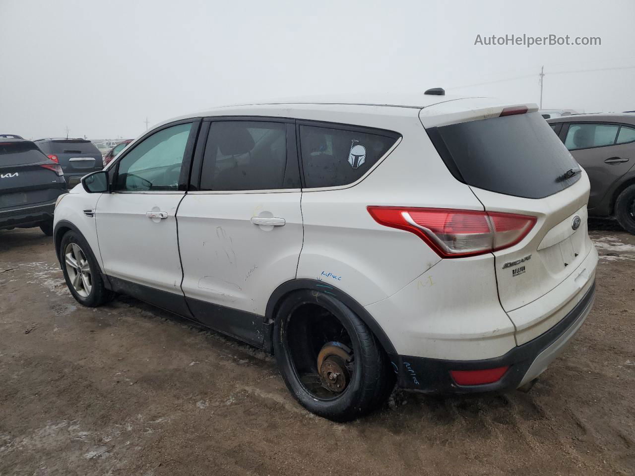 2015 Ford Escape Se White vin: 1FMCU9GX6FUA42758