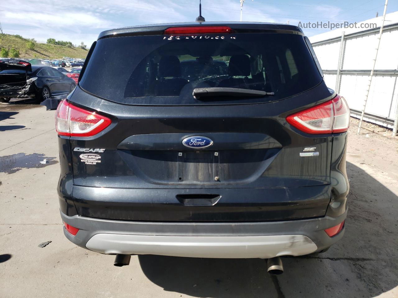 2015 Ford Escape Se Черный vin: 1FMCU9GX6FUB82776