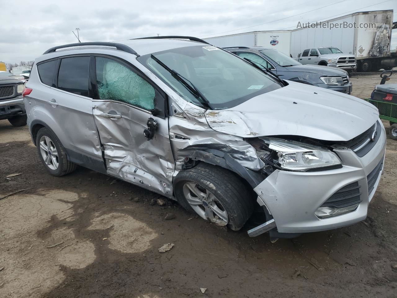 2016 Ford Escape Se Silver vin: 1FMCU9GX6GUC56411