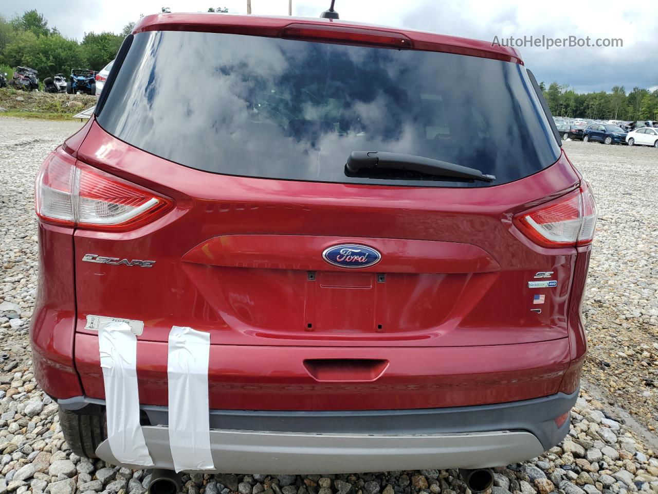 2013 Ford Escape Se Red vin: 1FMCU9GX7DUC06208