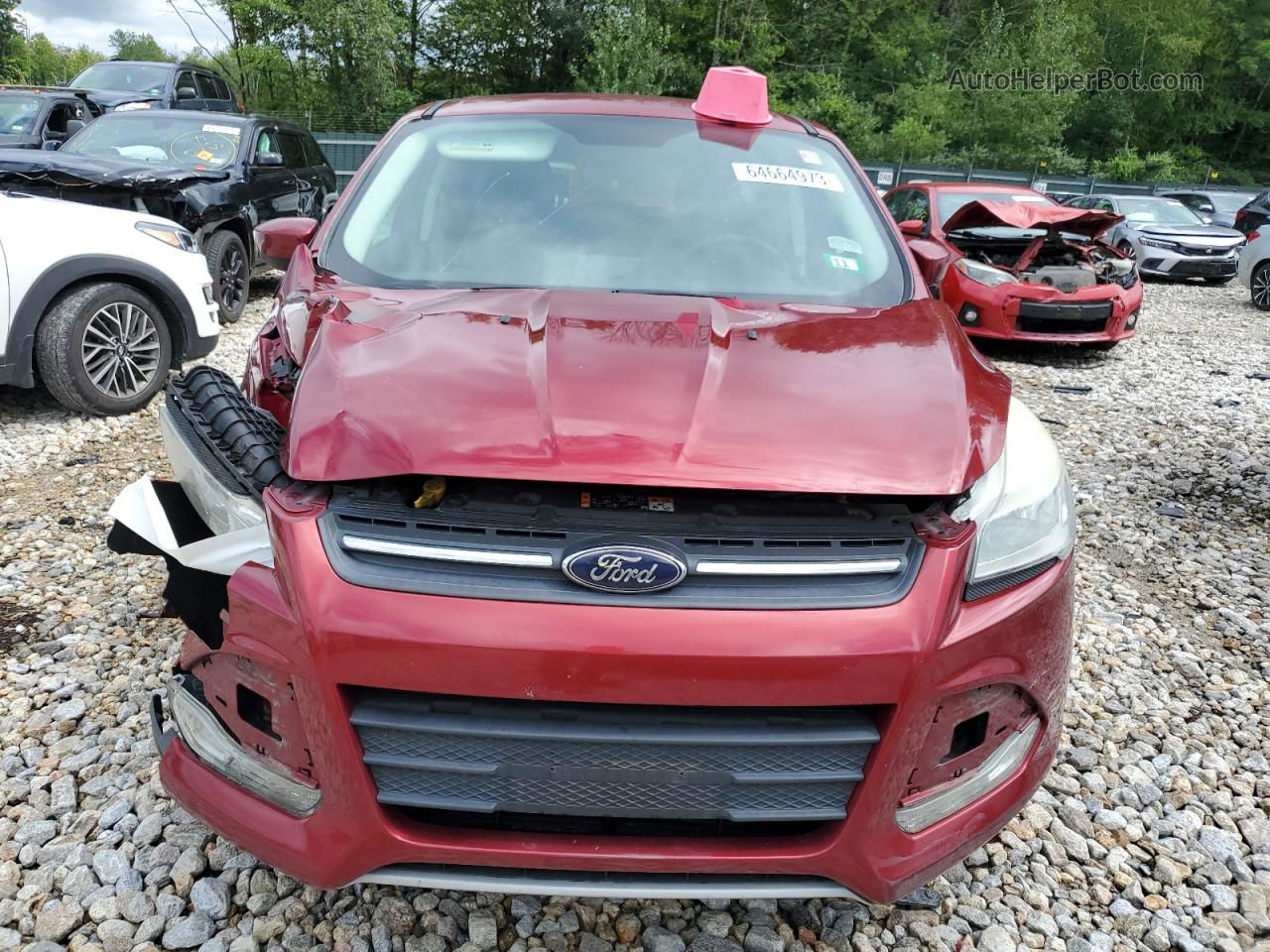 2013 Ford Escape Se Red vin: 1FMCU9GX7DUC06208