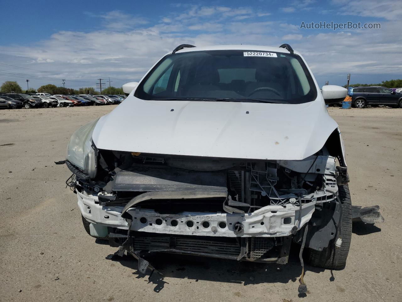 2014 Ford Escape Se White vin: 1FMCU9GX7EUA77260