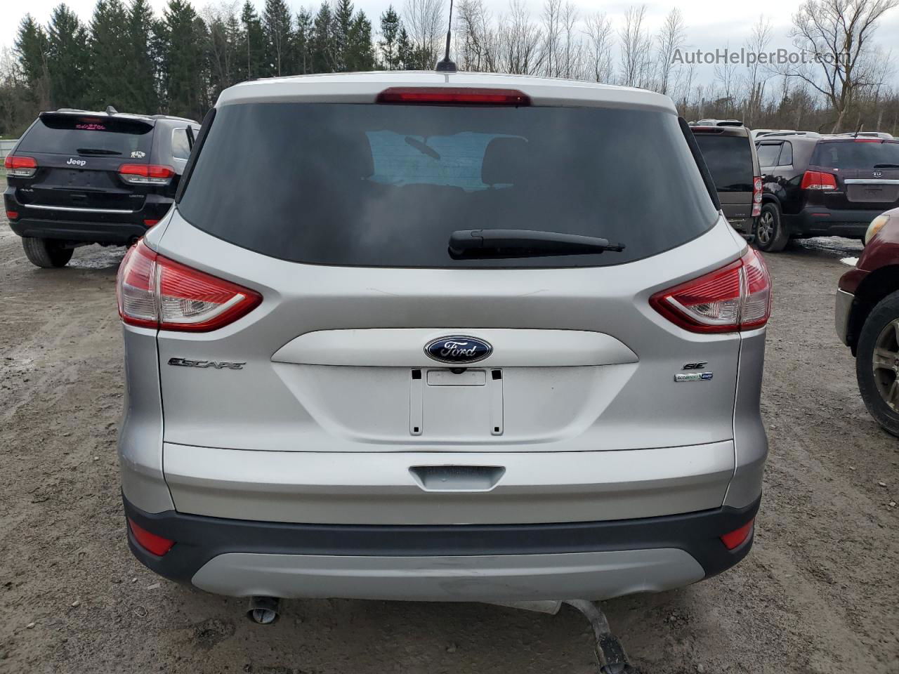 2014 Ford Escape Se Silver vin: 1FMCU9GX7EUB25520