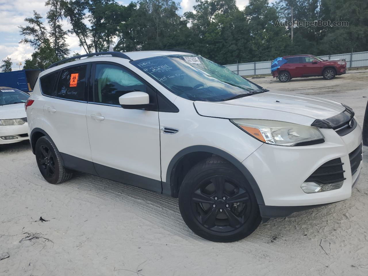 2014 Ford Escape Se White vin: 1FMCU9GX7EUB83160