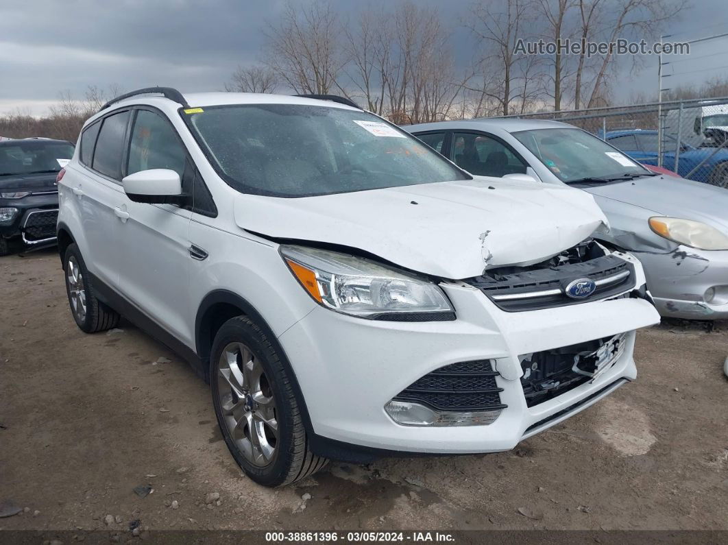 2014 Ford Escape Se White vin: 1FMCU9GX7EUC23267