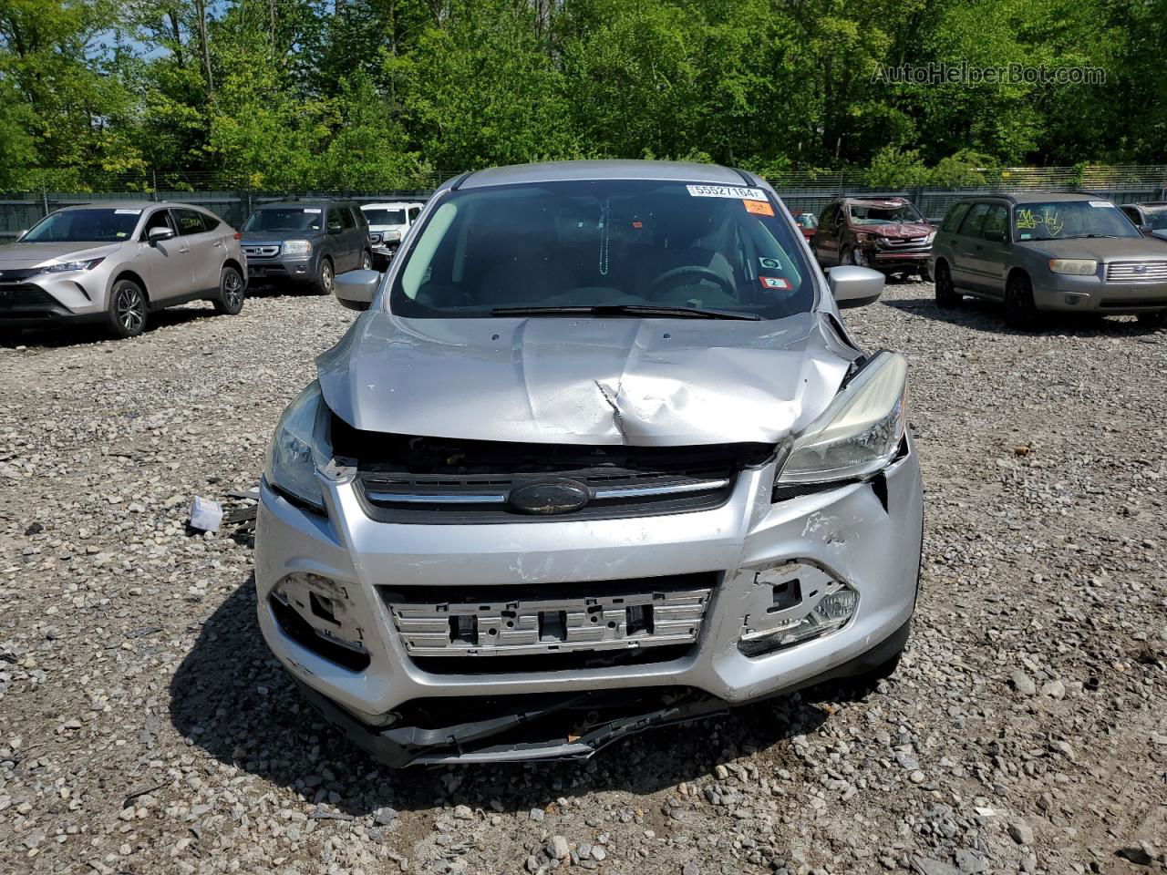 2014 Ford Escape Se Silver vin: 1FMCU9GX7EUE44870