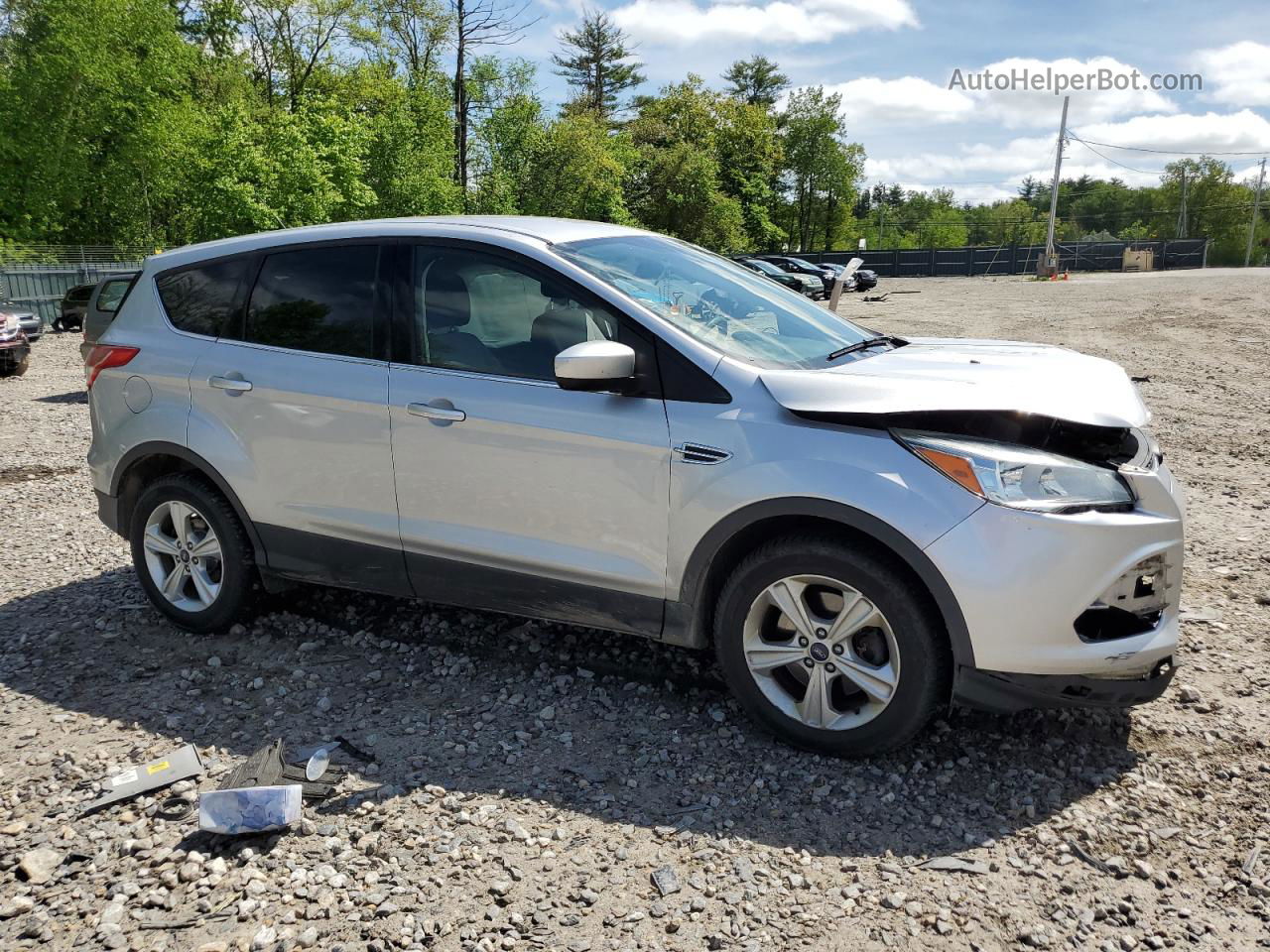 2014 Ford Escape Se Silver vin: 1FMCU9GX7EUE44870