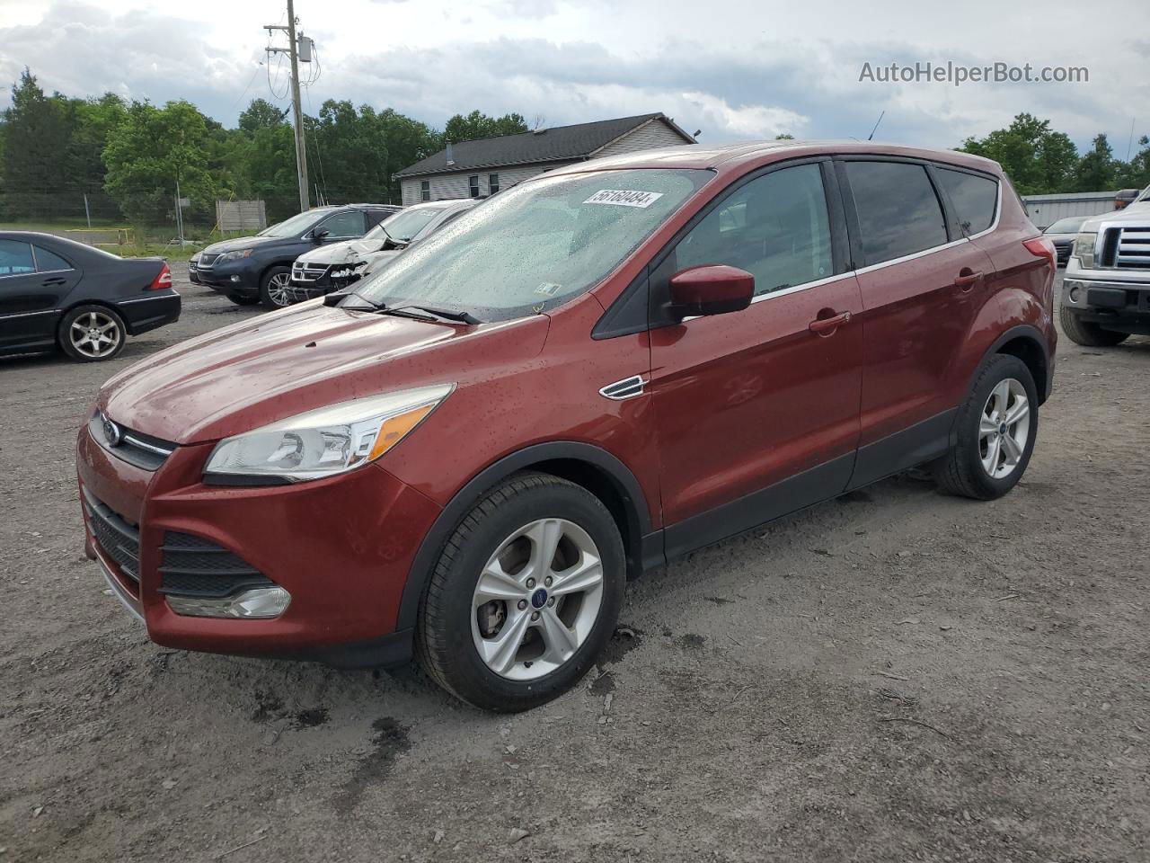 2015 Ford Escape Se Red vin: 1FMCU9GX7FUB02093