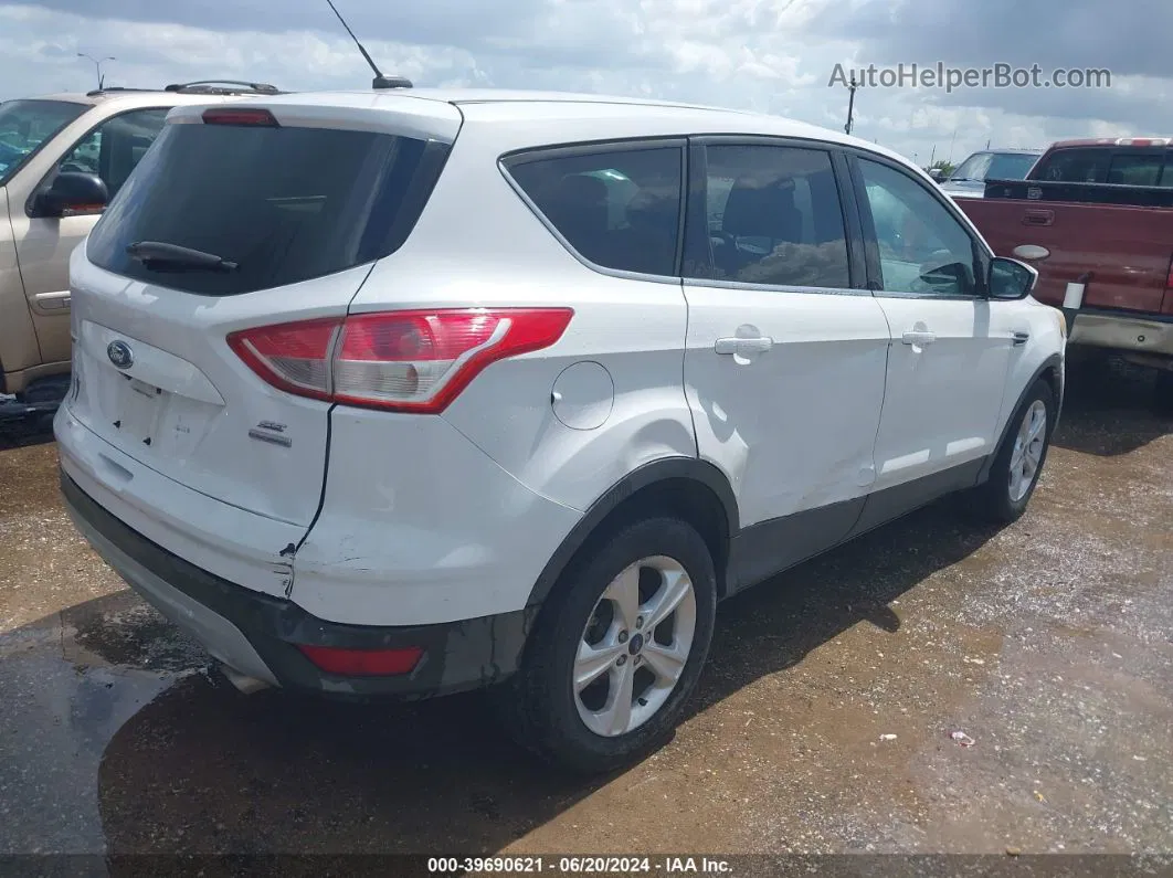 2015 Ford Escape Se White vin: 1FMCU9GX7FUB09058