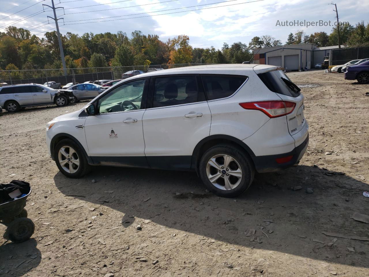 2015 Ford Escape Se White vin: 1FMCU9GX7FUC06034