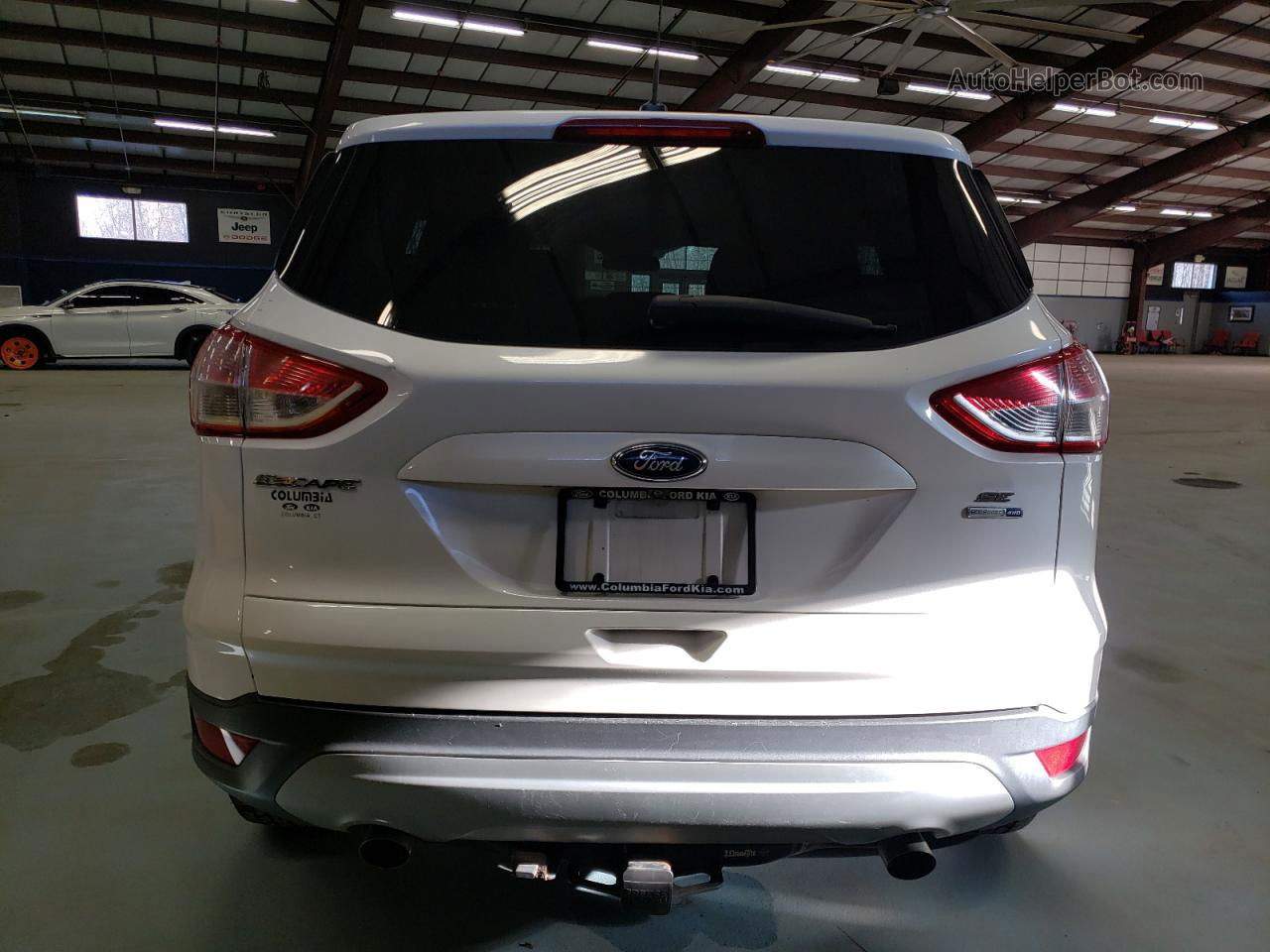 2015 Ford Escape Se White vin: 1FMCU9GX7FUC30902