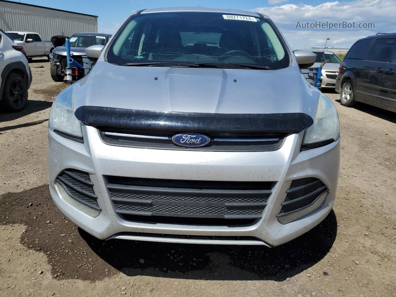 2015 Ford Escape Se Silver vin: 1FMCU9GX7FUC70378