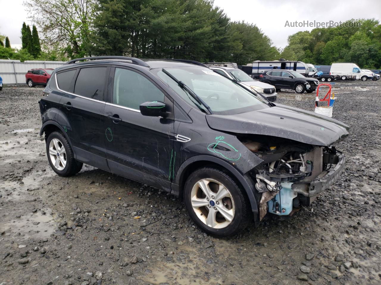 2015 Ford Escape Se Black vin: 1FMCU9GX7FUC72311