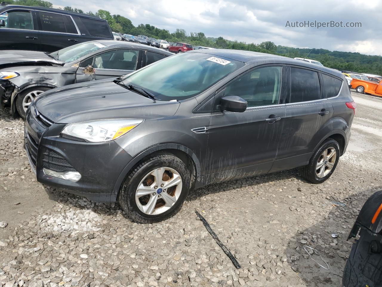 2015 Ford Escape Se Gray vin: 1FMCU9GX7FUC79209