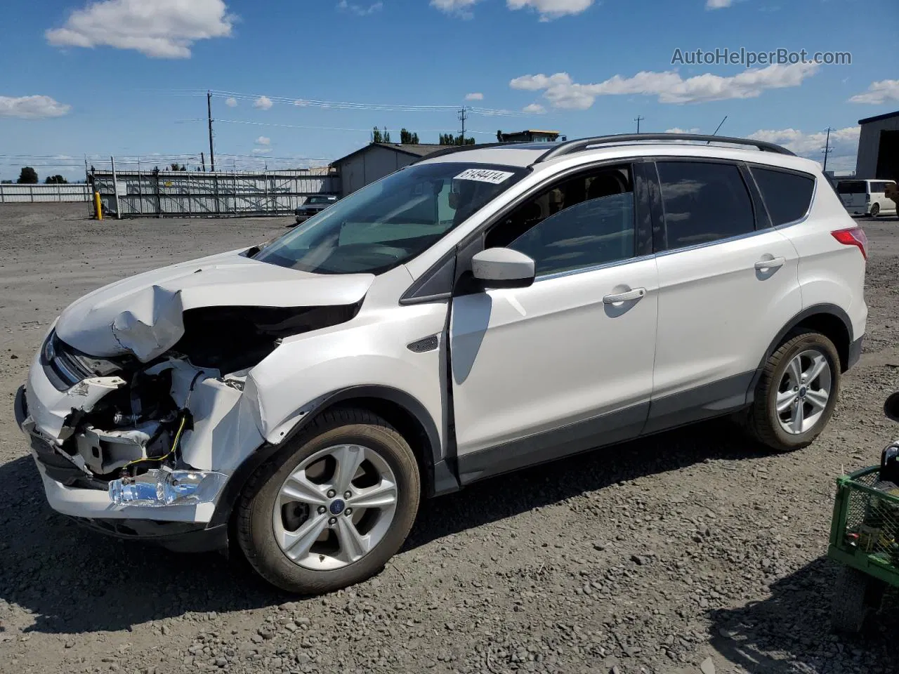 2016 Ford Escape Se White vin: 1FMCU9GX7GUB08333