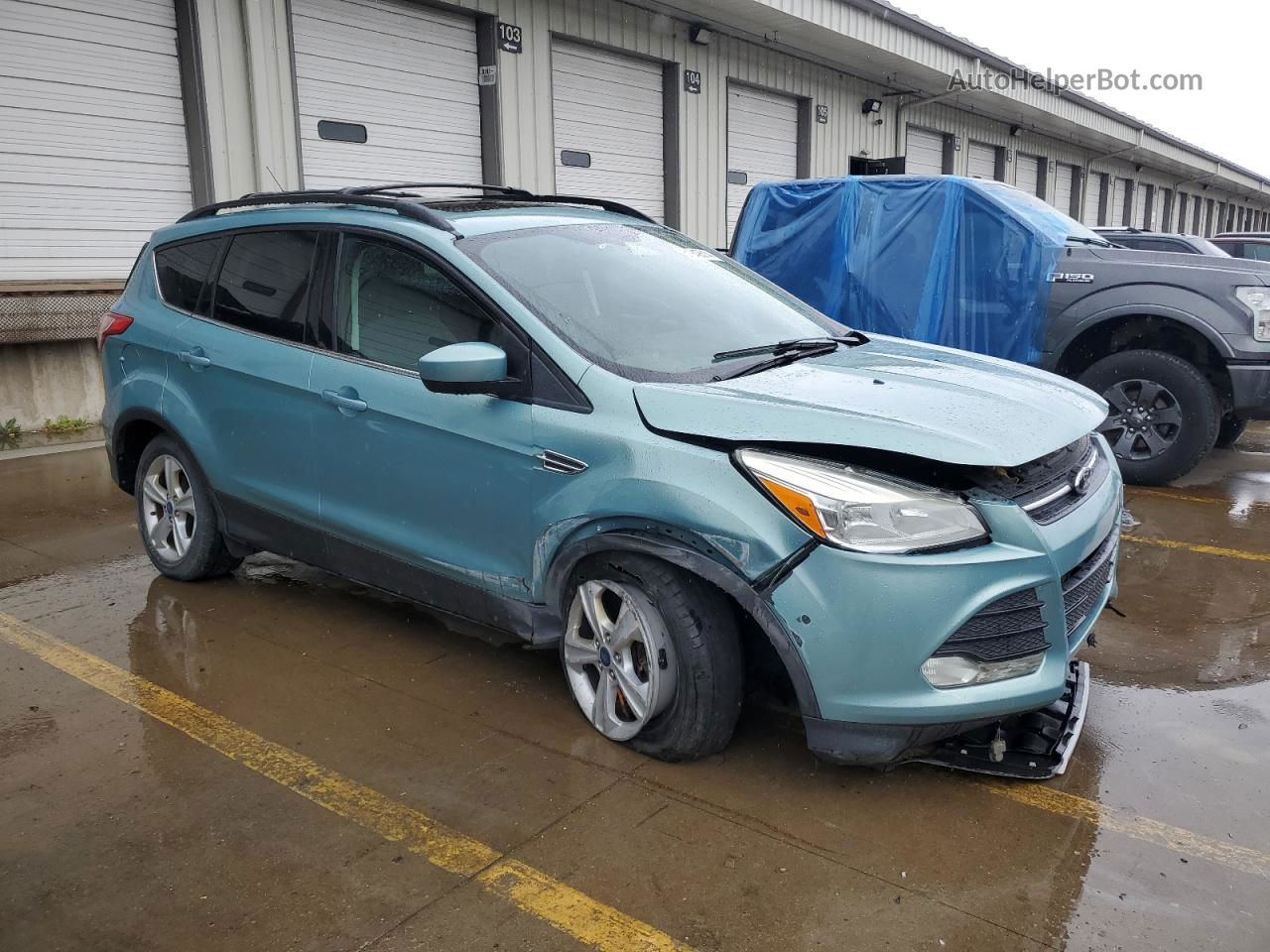 2013 Ford Escape Se Blue vin: 1FMCU9GX8DUB92643