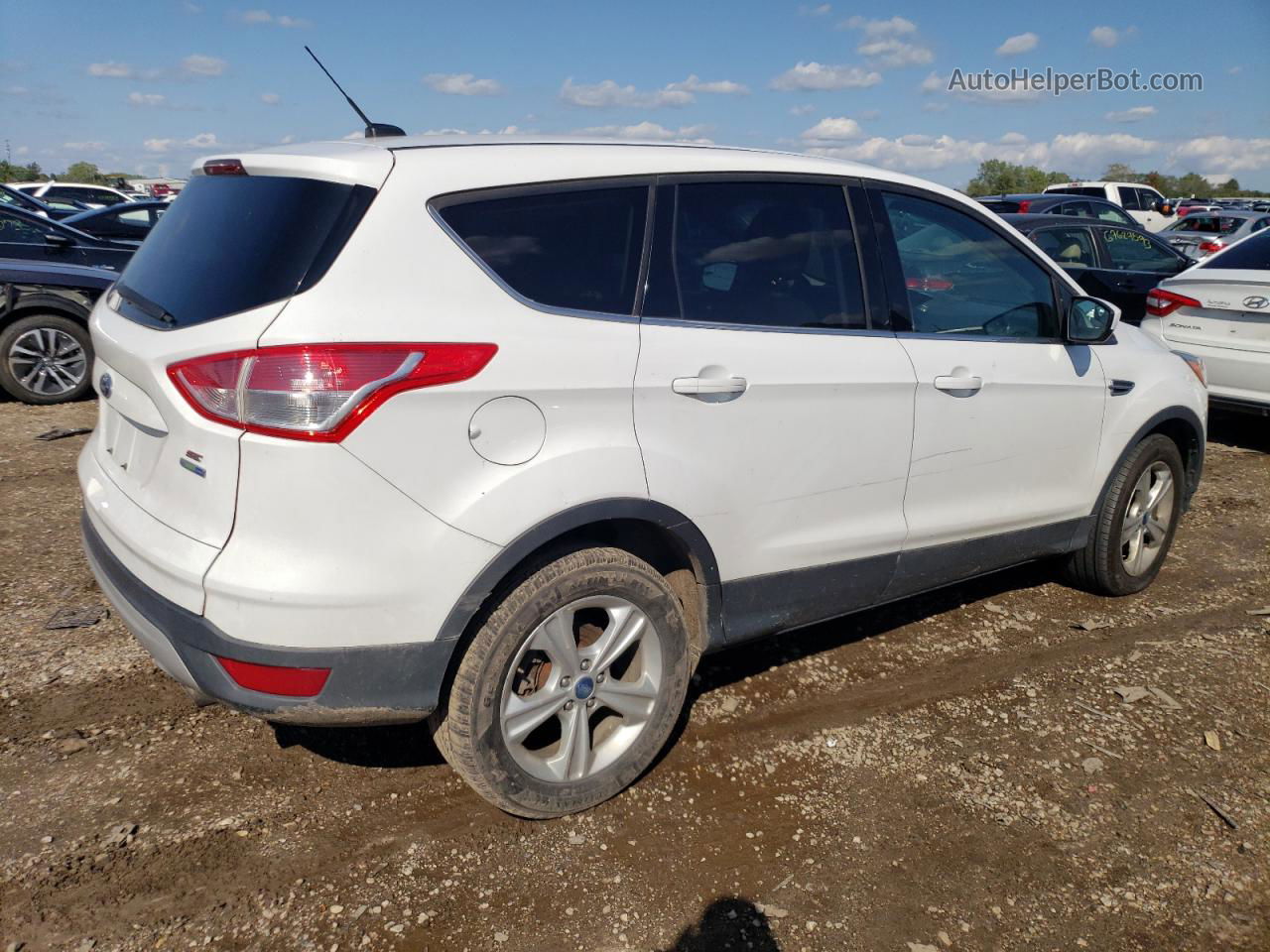 2014 Ford Escape Se White vin: 1FMCU9GX8EUA65621