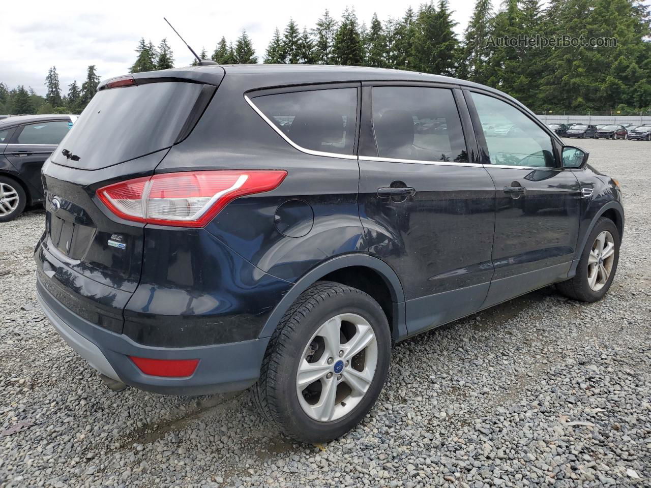 2014 Ford Escape Se Black vin: 1FMCU9GX8EUB49051