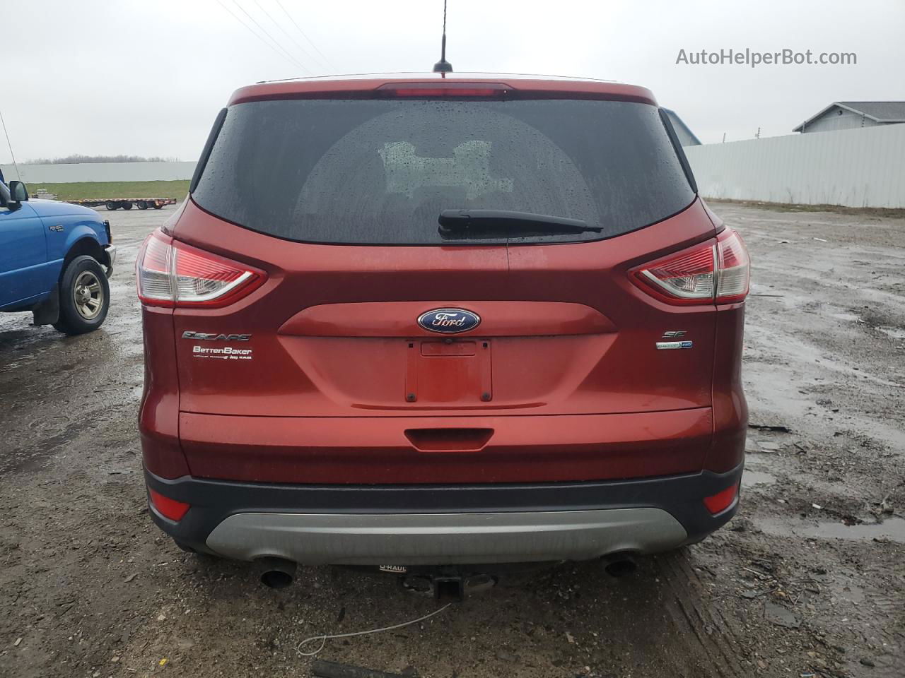 2015 Ford Escape Se Burgundy vin: 1FMCU9GX8FUA53941