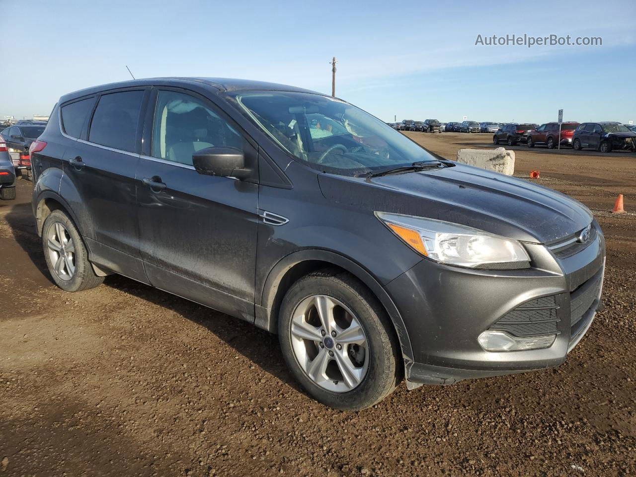 2015 Ford Escape Se Gray vin: 1FMCU9GX8FUB51321