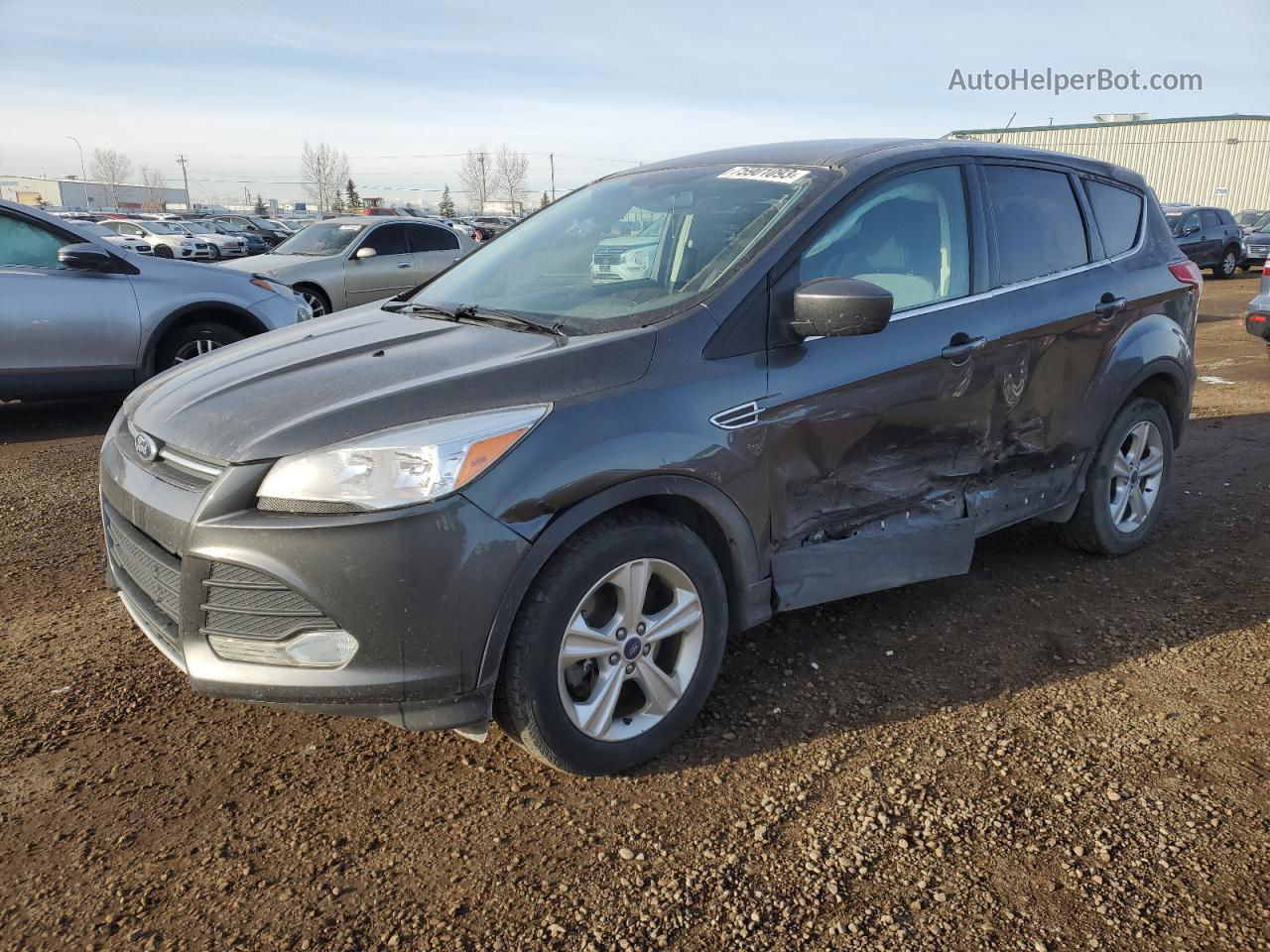 2015 Ford Escape Se Gray vin: 1FMCU9GX8FUB51321