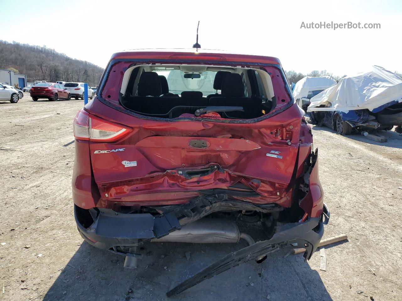 2016 Ford Escape Se Red vin: 1FMCU9GX8GUA19225