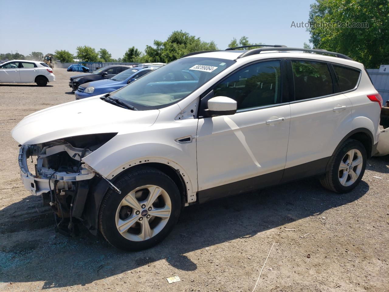 2013 Ford Escape Se White vin: 1FMCU9GX9DUA05202