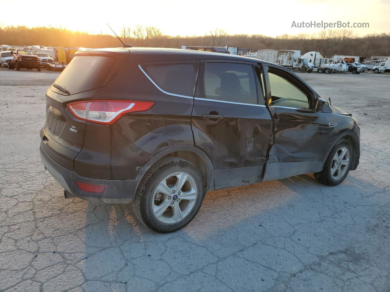 2013 Ford Escape Se Black vin: 1FMCU9GX9DUA47806