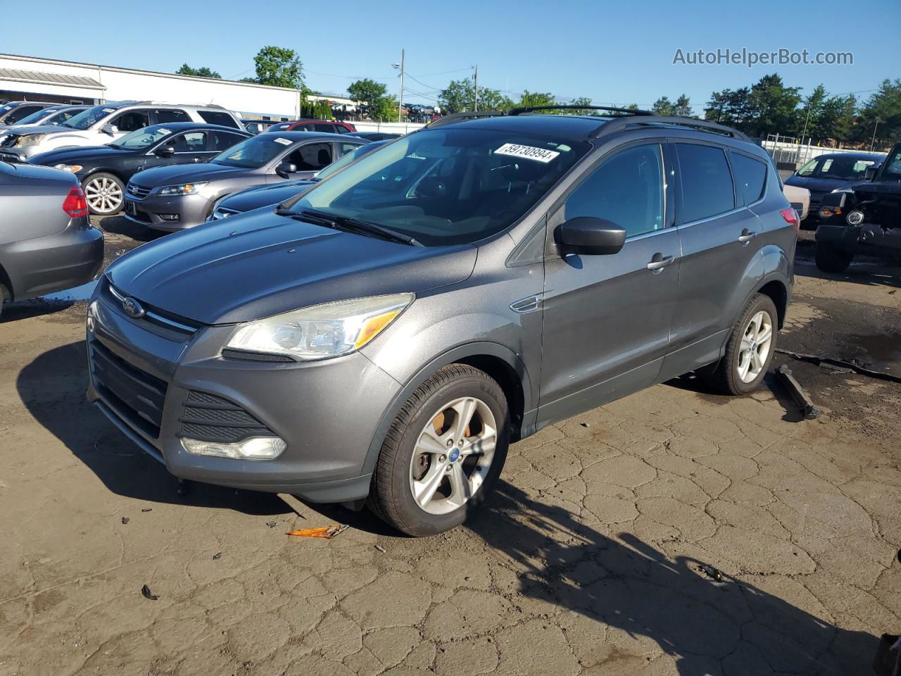 2013 Ford Escape Se Gray vin: 1FMCU9GX9DUC29926