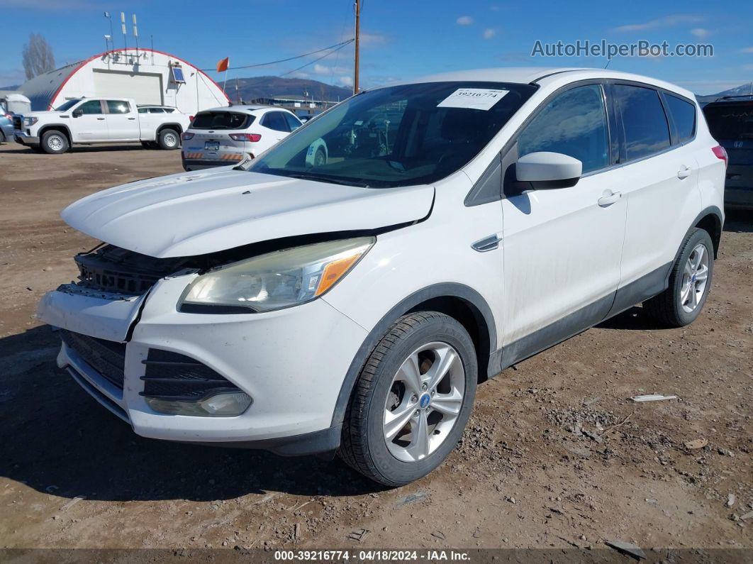 2013 Ford Escape Se White vin: 1FMCU9GX9DUC94839