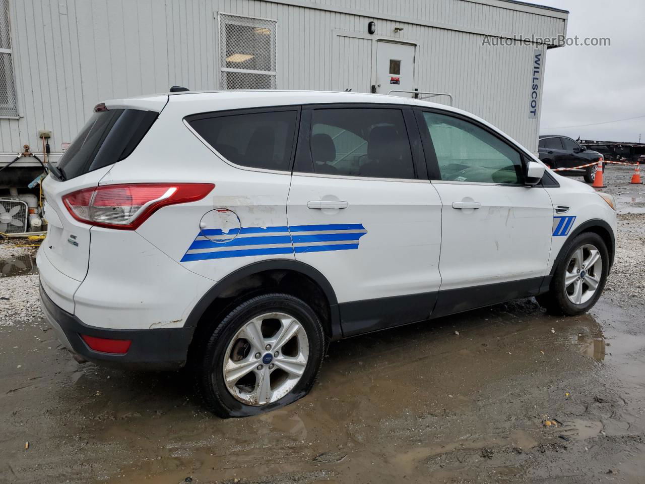 2014 Ford Escape Se White vin: 1FMCU9GX9EUC01089