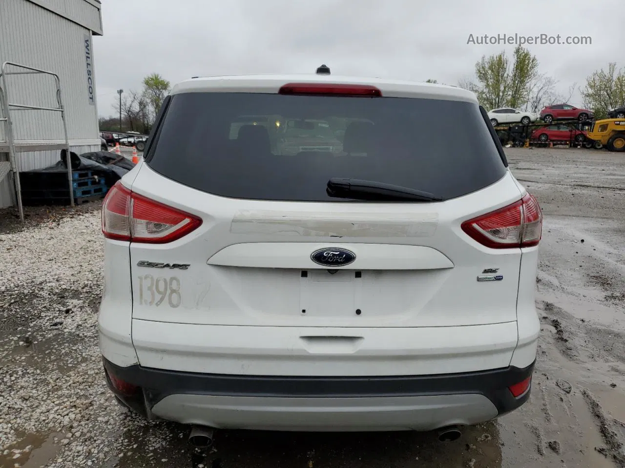 2014 Ford Escape Se Белый vin: 1FMCU9GX9EUC01089