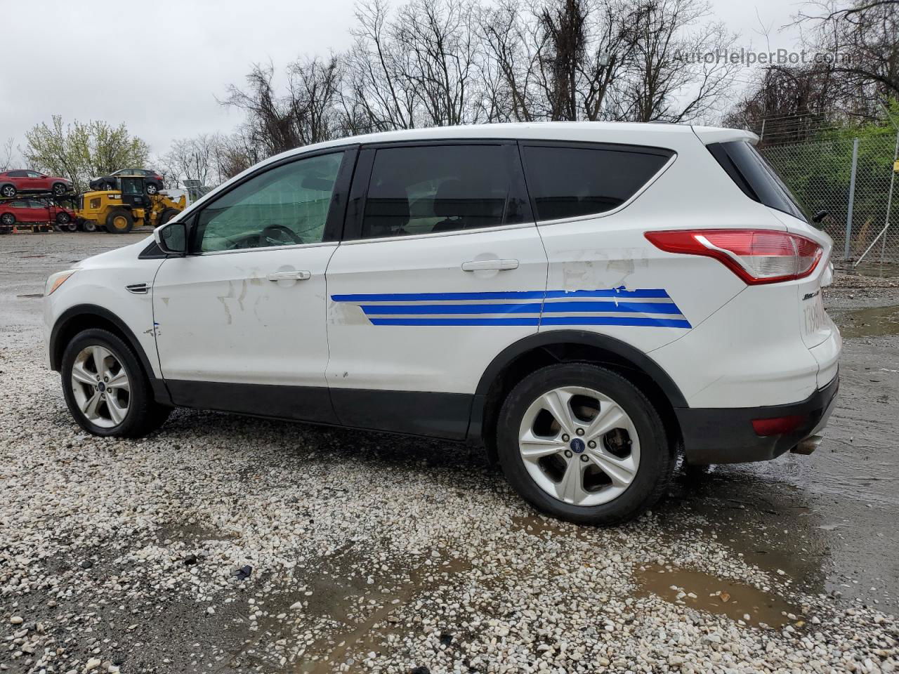 2014 Ford Escape Se White vin: 1FMCU9GX9EUC01089