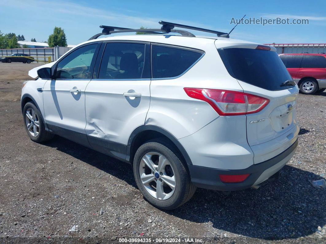 2014 Ford Escape Se White vin: 1FMCU9GX9EUD59013