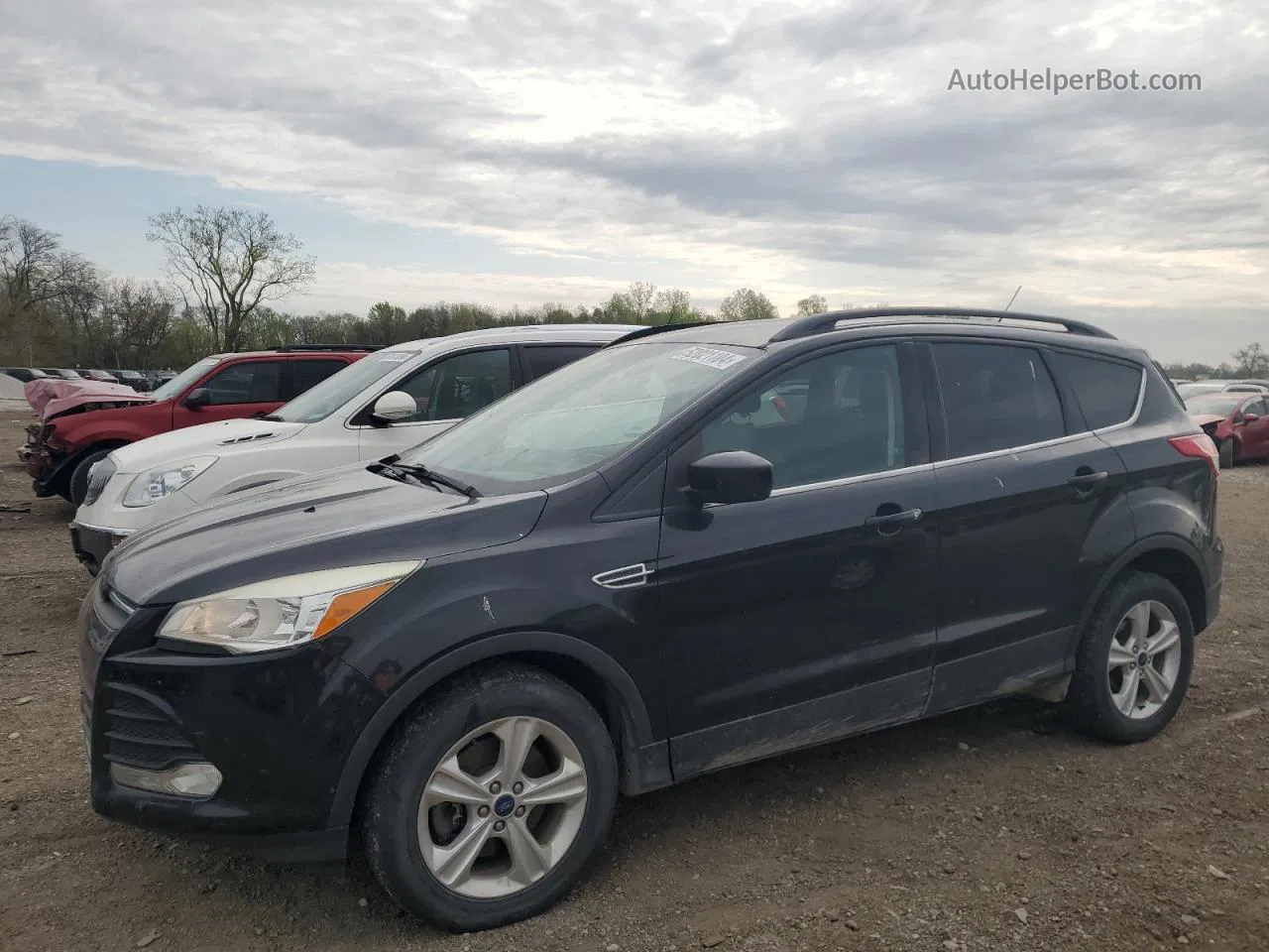 2014 Ford Escape Se Черный vin: 1FMCU9GX9EUE08596