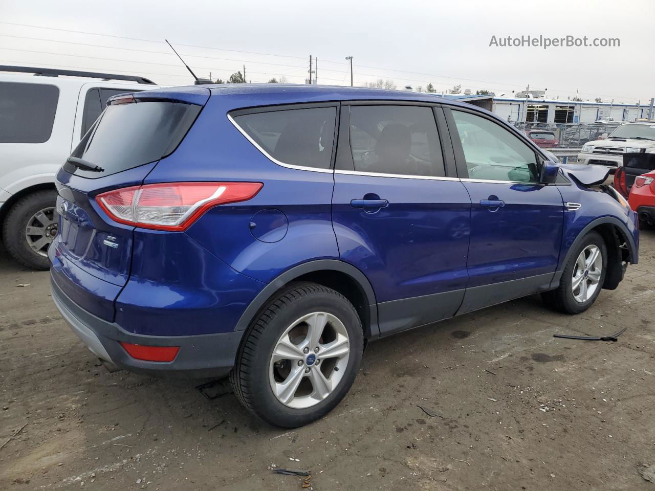 2015 Ford Escape Se Blue vin: 1FMCU9GX9FUC25572