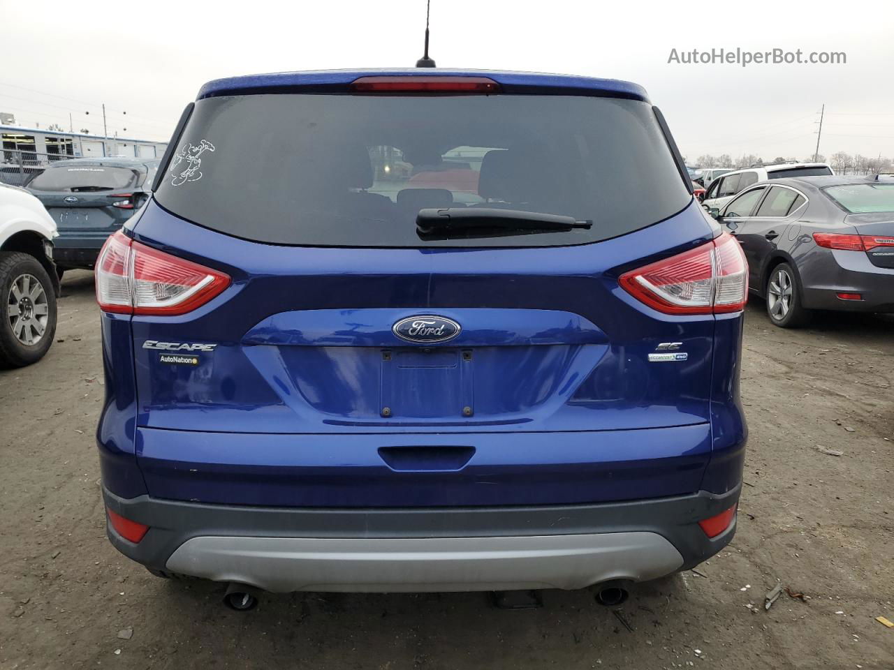 2015 Ford Escape Se Синий vin: 1FMCU9GX9FUC25572