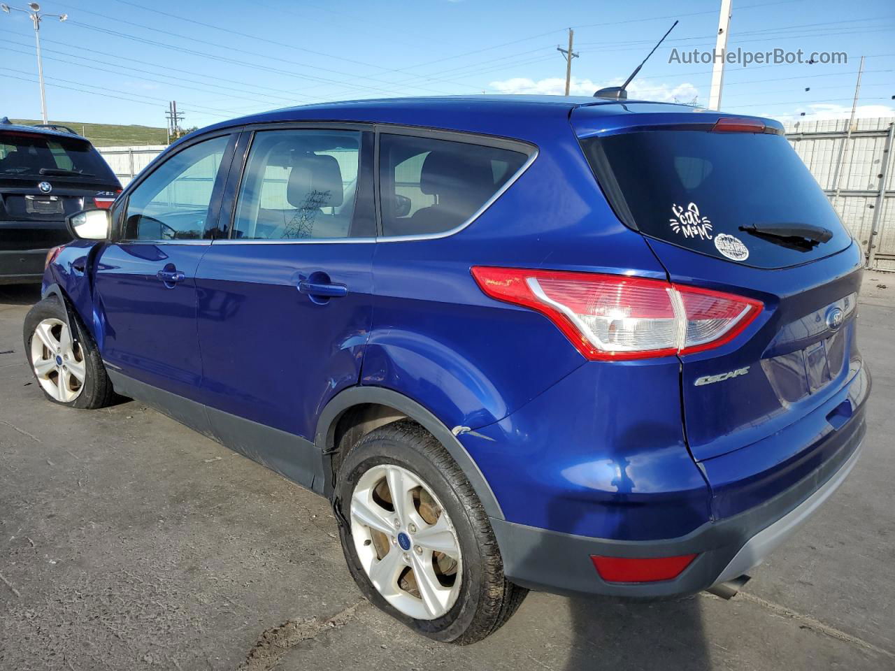 2016 Ford Escape Se Blue vin: 1FMCU9GX9GUA27964